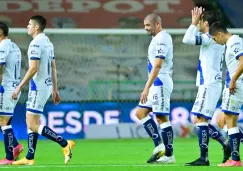 Jugadores del Puebla tras un partido