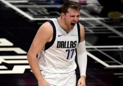 Luka Doncic en un partido de los Mavericks