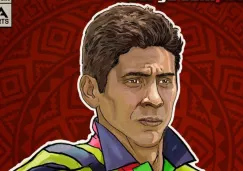 Jorge Campos como parte de los Héroes de Fut