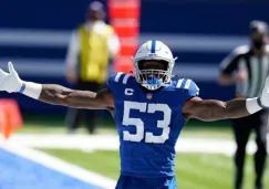 Darius Leonard, en festejo tras jugada