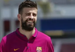 Gerard Piqué en un entrenamiento del Barcelona