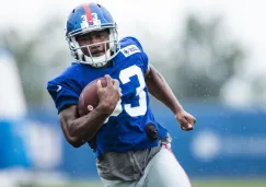 Dion Lewis durante entrenamiento con los Giants de Nueva York