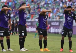 Jugadores de Mazatlán FC en festejo