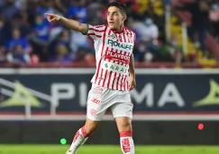 Alejandro Zendejas en partido con Necaxa 