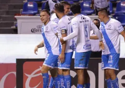 Puebla, en festejo de gol