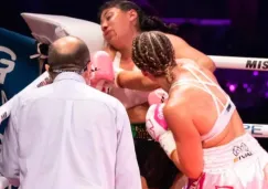 Jeanette Zacarías en la pelea contra  Marie Pier Houle 