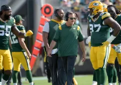 Los jugadores de Green Bay en el primer partido de la temporada