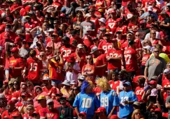 Aficionados de los Chiefs en el Arrowhead Stadium