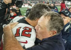 Brady y Belichick tras juego