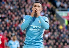 Phil Foden en un partido del Manchester City