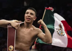 Jaime Munguía tras ganar una pelea