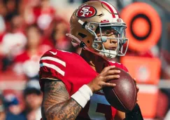 Trey Lance en acción con los 49ers