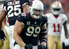 J.J. Watt en el partido con los Cardinals