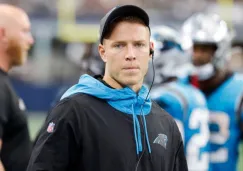 Christian McCaffrey en un partido de las Panteras