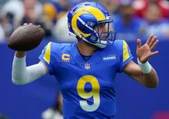 Matthew Stafford en acción con Rams