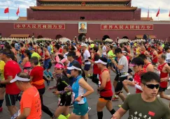 Acciones en el Maratón de Pekín