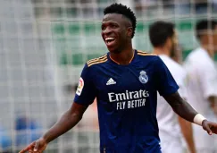 Vinícius Jr. en un partido del Real Madrid