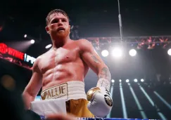 Canelo Álvarez tras vencer a Caleb Plant