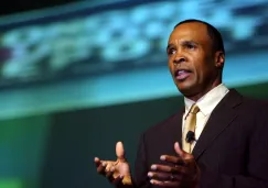 Sugar Ray Leonard durante el Congreso del Deporte