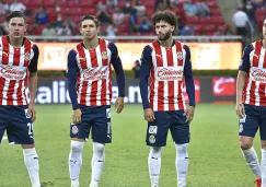 Jugadores de Chivas previo a un partido 