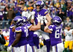 Jugadores de Vikings en festejo