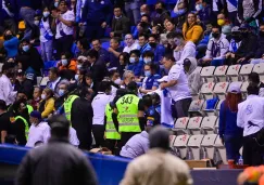 Video: Pleito entre aficionados de Puebla y León, tras la Ida de los Cuartos de Final