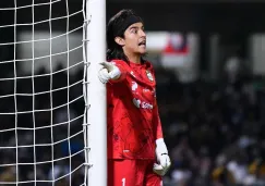 Carlos Acevedo durante un partido con Santos