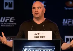 Dana White en rueda de prensa de la UFC