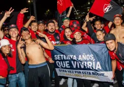 Fans del Atlas en las afueras del Jalisco