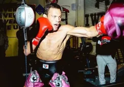 Julio César Chávez Jr. durante entrenamiento