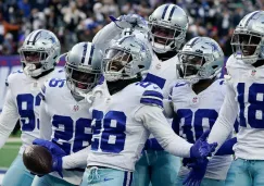 Dallas Cowboys festejando anotación ante New York Giants