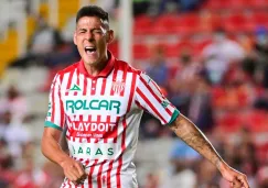 Mauro Quiroga durante un partido con Necaxa