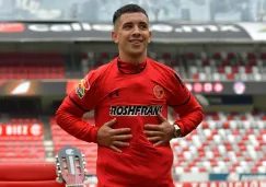 Leo Fernández durante su presentación con Toluca