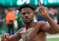 Antonio Brown abandonando el partido ante los Jets