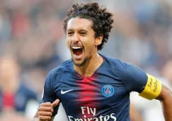 Marquinhos en un partido del París Saint-Germain