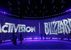 Un stand de Activision Blizzard durante un evento