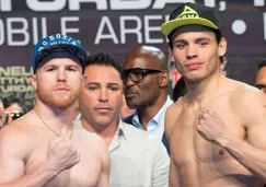 Canelo Álvarez y Julio César Chávez Jr. previo a su pelea