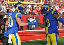 Cooper Kupp y Odell Beckham Jr. celebrando un TD 