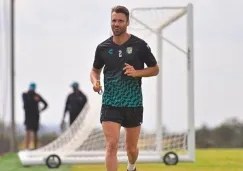 Gary Kagelmacher entrenando con León