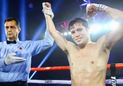 Carlos Cuadras tras ganar una pelea