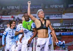 Ángel Sepúlveda celebrando su gol de la victoria 