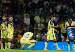 Jugadores del América en lamento tras empate vs Gallos