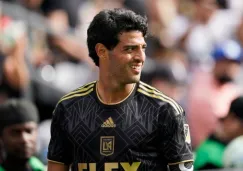 Carlos Vela en un partido de LAFC