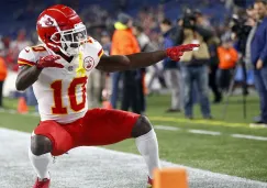 Tyreek Hill en un partido con los Kansas City Chiefs