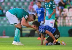 Ormeño y Omar Mendoza en el juego entre León y Querétaro