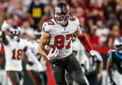 Rob Gronkowski en un partido de los Buccaneers