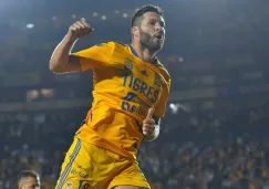 Gignac celebrando un gol con Tigres