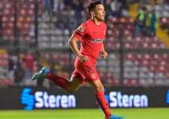 Leo Fernández en acción con Toluca