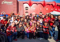 Aficionados de Xolos en las inmediaciones del Estadio Caliente