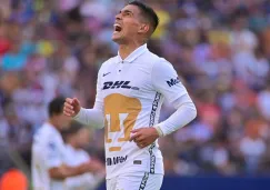 Favio Álvarez de Pumas se lamenta durante partido